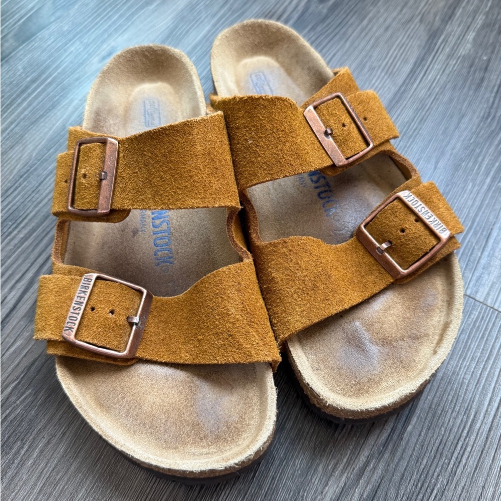 birkenstock arizona mink suede 37 women